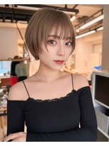 サンドナル 鹿児島天文館(sand NALU)&nbsp;ハッシュカット/グレージュ/デザインカラー[鹿児島天文館]