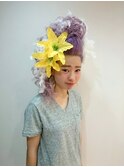 体育祭ヘアセット
