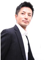 メリケンバーバーショップ コウベ(MERICAN BARBERSHOP KOBE)&nbsp;ビジネスアップバングショートツーブロックテクノ刈り上げ#m