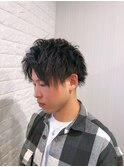 パーマ風ショートレイヤー