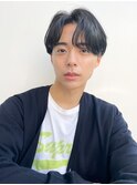 (joemi 新宿)簡単スタイリングのセンター分けマッシュヘア 近江