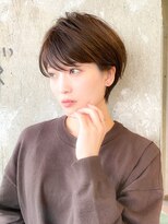 分け目なしショート/ショートボブ/ひし形ショート/30代40代50代