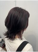 ハイライトとレイヤーウルフでトレンド感のあるスタイルに