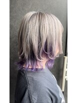 ハコ(ha co)&nbsp;シルバー　インナーパープル