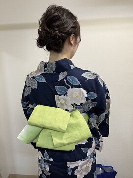 ロカット サロン(Roquat Salon) 浴衣シニヨンアレンジ【ヘアセット/立川/バイカルテ/立川】
