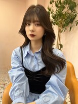 ボタン シブヤ(VOTAN SHIBUYA) 韓国ヘア/前髪あり/顔まわりカット/くびれヘア/暗め透け感カラー