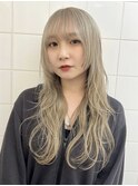 レイヤーカットダブルカラーケアブリーチハイトーンカラー