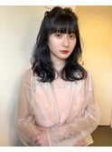 【NIKO】透けるラベンダーグレー♪透明感カラー 天神大名