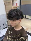 波巻きパーマ