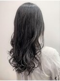 ロングレイヤー韓国風コテ巻き風パーマ