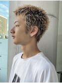 スパイキーショート　ブリーチ/メンズ