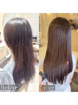 ミズチャーム(Ms.CHARM) カット&ケアカラー/超高濃度水素トリートメント