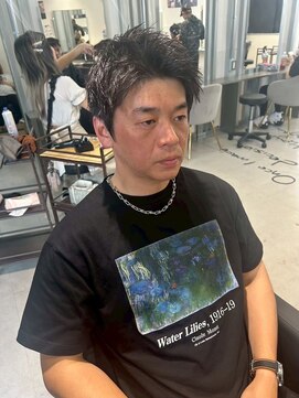 メンズサロン キング 心斎橋店(Men’s salon K!ng) ホワイトメッシュ/ツイスト/ツイスパ/パーマ/メンズ/眉毛/心斎橋