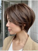 顔型診断ショートボブ×似合わせ大人可愛く[岡本/摂津本山]