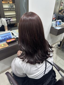 クロップ エス 茅ヶ崎本店(crop es) ブリーチなし紫カラー