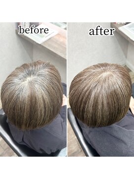 シュガー バイ エクラート 立川南口店(SUGAR by ECLART) 白髪ぼかし/白髪活かし/明るい白髪染め/脱白髪染め/立川南口