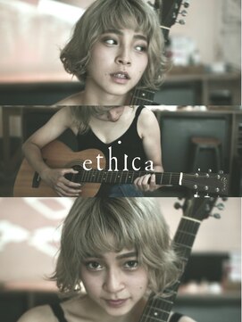【ethica_南船場】ペールブロンド×レイヤーショートボブ