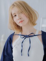 モッズヘア 越谷(mod's hair) かきあげハイトーンカラーハッシュカットTd2越谷10代20代30代
