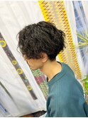 波巻きパーマ