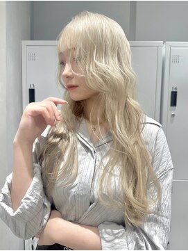 エイト ヘアサロン 渋谷本店(EIGHT) "ハイトーン×ブロンド"の透明感カラー
