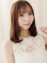 カバーヘア ブリス 志木南口駅前店(COVER HAIR bliss) 顔周りカットメテオストレートハッシュレイヤーボブディ30代W