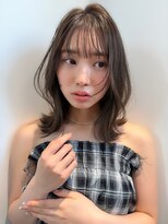 リンネテラス(Lin'ne terrace) 大人可愛いワンホンレイヤーミディアム/くびれヘア/20代30代40代