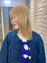 アンドスタイル(&style)&nbsp;ブロンドヘア×レイヤーカット