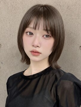 ナミ ギンザ(NAMI ginza) 大人ボブ銀座レイヤーカット有楽町ミディアムボブベージュ