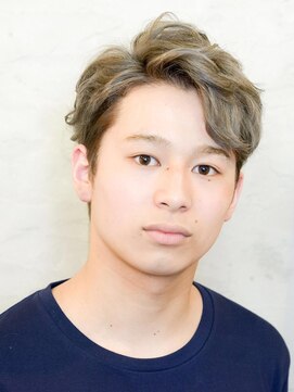 ヘアーラウンジ エゴ(Hair Lounge EGO) マットグレイカラー☆2ブロックかきあげスタイル☆武蔵新城