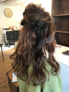 ミルク ヘア デザイン(milk hair design) ハーフアップ