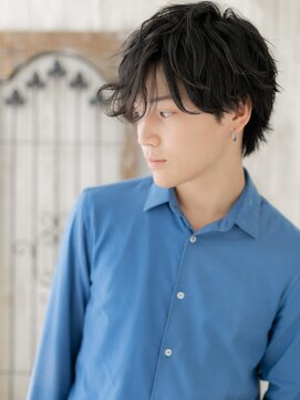 モッズヘア メン 南越谷南口店(mod's hair men) 抜け感モテ髪☆くせ毛風黒髪マッシュE