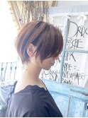 丸みショートボブ