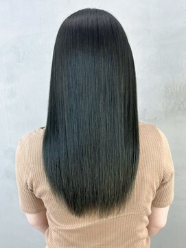 アイティーバイアルバム 藤沢店(IT by ALBUM) 暗髪オリーブ_チェリーブラウンフェミニンロング_ba406151