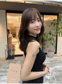 大人ガーリーチョコレート艶感レイヤーカットモード