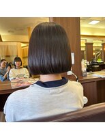 シャンプー ボーイ 宮崎柳丸店(SHAMPOO BOY) 切りっぱなしボブ/髪質改善ストレート【シャンプーボーイ宮崎】