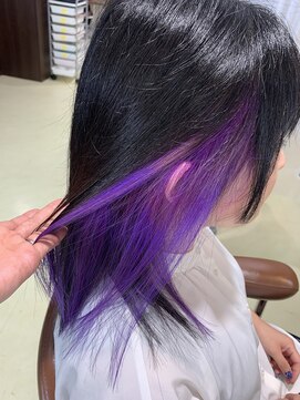 アズール 草加(azule) イヤリングカラー　パープルピンク[草加／草加駅東口]