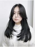 透明感ダークグレージュワンホンヘア髪質改善オルチャンヘア