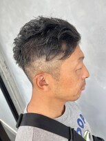 アコ(Aco)&nbsp;ツーブロックショート/メンズかりあげ/メンズパーマ
