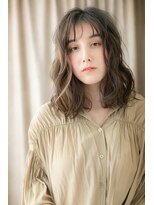 カバーヘアアンドスパ ブリス 浦和(COVER HAIR&SPA bliss)&nbsp;大人ハイライトリラクシーゆるふわミディTb7浦和20代30代40代