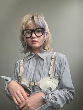 ルピネバイバド(Lupine by bud) ブロンド×purple ショート