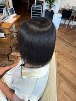 ヘアーショップ エヌアンドエー 越谷店(hair shop N&A)&nbsp;うねり防止、髪質改善にサラ艶美髪ストレート 小顔ボブ
