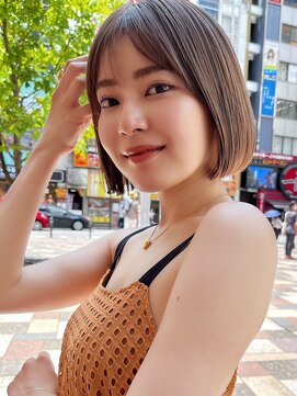 ロンドミラー 博多店(Lond Mirror) 10代20代切りっぱなしボブショートヘアくびれボブ天神大名
