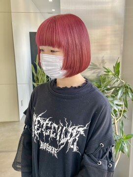 ゴウトゥデイシェアサロン 町田店(GO TODAY SHAiRE SALON) 高発色レッドカラー♪