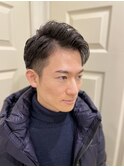 ツーブロック七三スタイル