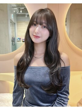 グロー 大宮(GLROW) □ 韓国大宮顔周りレイヤーカットハッシュカット透明感カラー