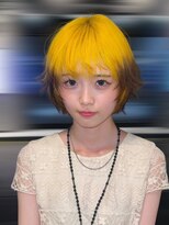 ベレーザ 渋谷(BELEZA) 14377ブリーチ&ダブルカラーレイヤーボブ金ツートンカラー