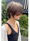外国人風前下がりレイヤーショート　n6.14