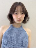 ボブ／レイヤーカット／グレージュカラー／表参道