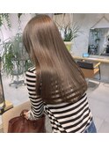 乾かすだけでキマる髪/馴染むハイトーンくすみベージュカラー