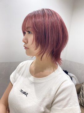 サロウィン 那覇店(SALOWIN) ウルフヘアー × ピンク